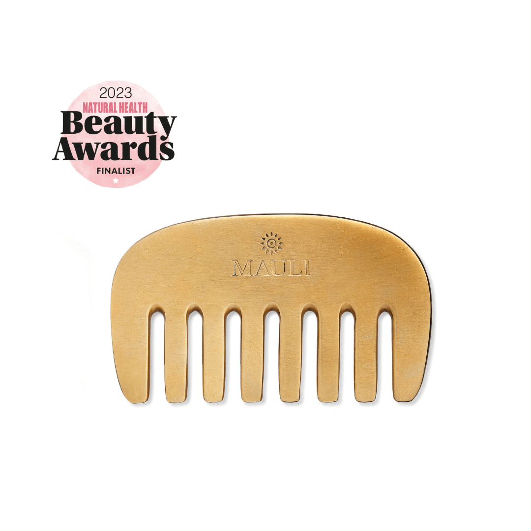 Mauli Rituals Haircare Grow Strong Kansa Comb Massage Tool