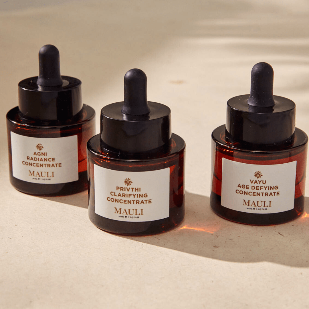 Mauli Rituals Skincare Trio, 3x15ml Skin-Perfecting Concentrates